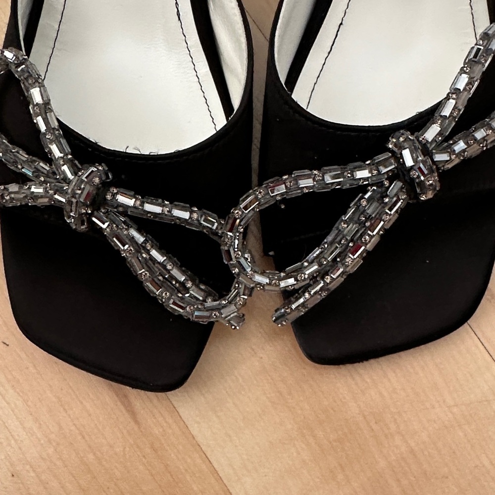 Beautiisoles Elegant Black Bow Women's Heels - Picture 7 of 7